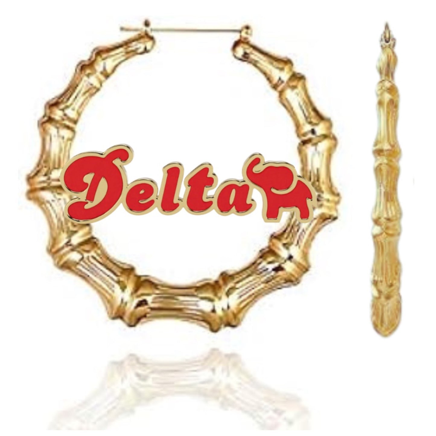 DELTA Bamboo Earrings (Round)