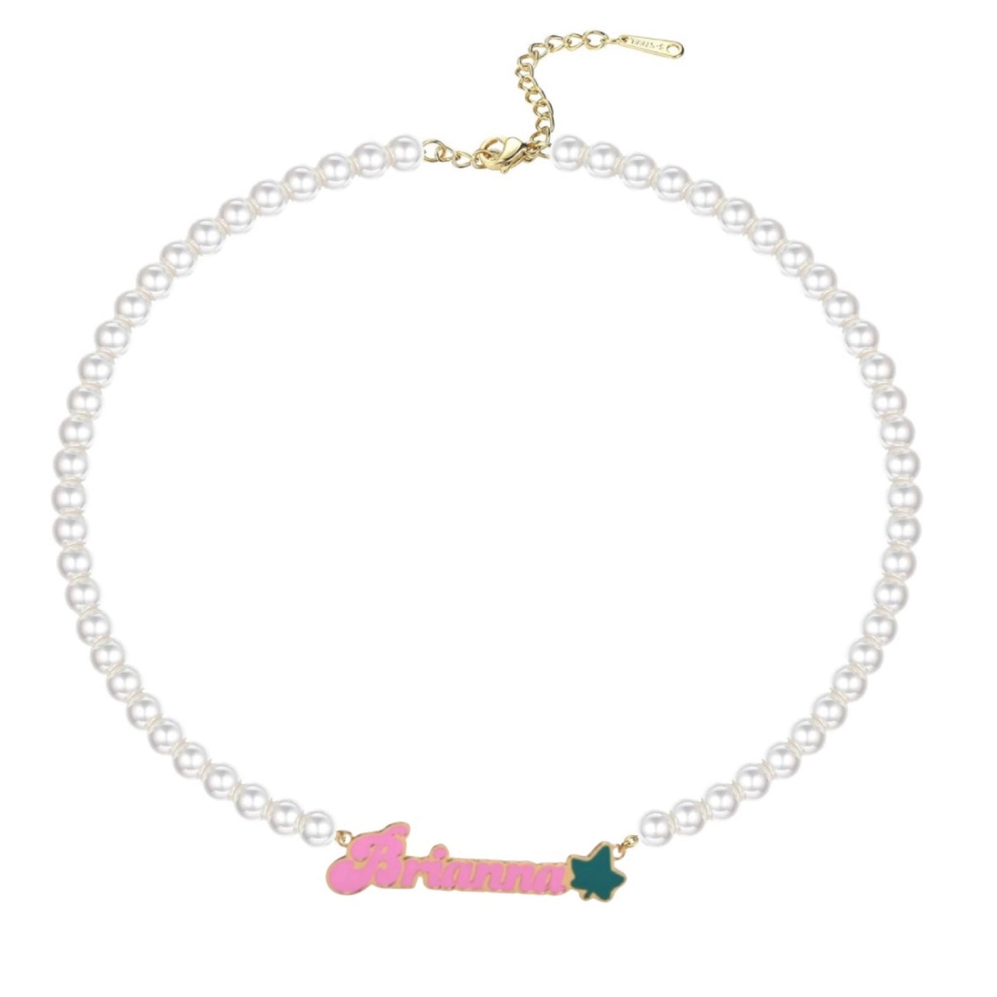 IVY and Pearls Name Necklace
