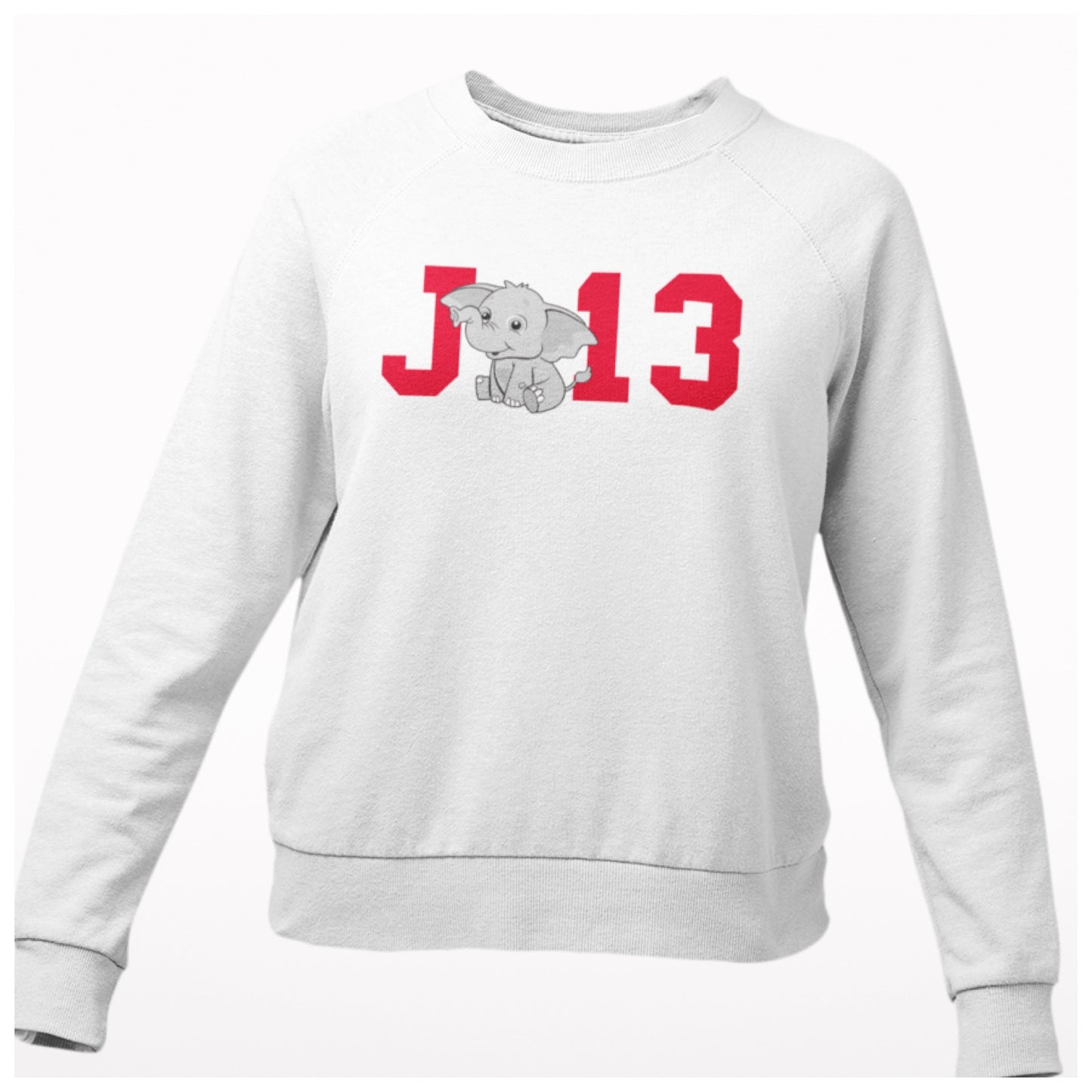 DELTA  "J13" Elephant Crewneck (RED)