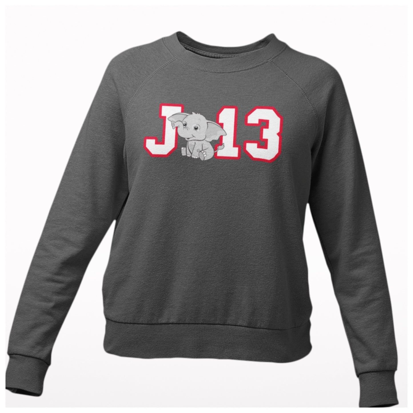 DELTA  "J13" Elephant Crewneck (WHITE)