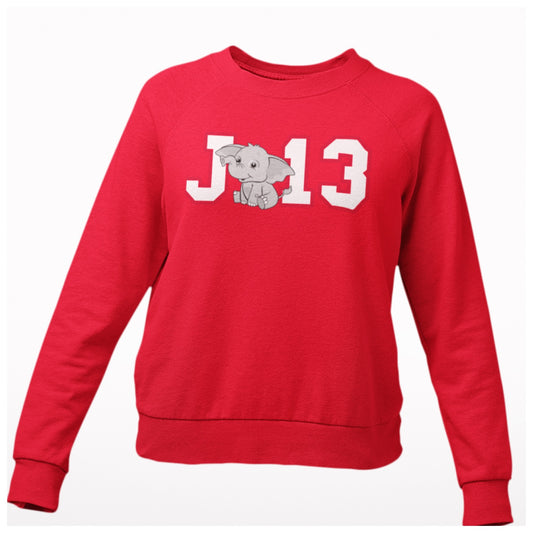 DELTA  "J13" Elephant Crewneck (WHITE)