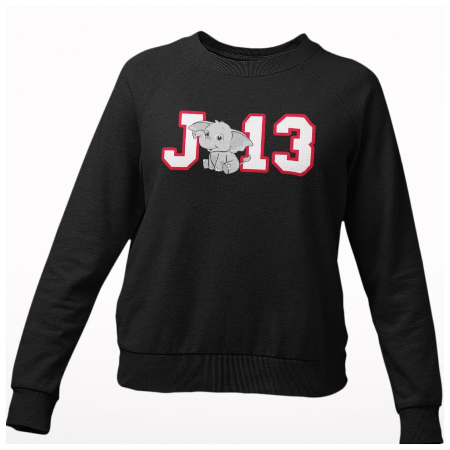 DELTA  "J13" Elephant Crewneck (WHITE)