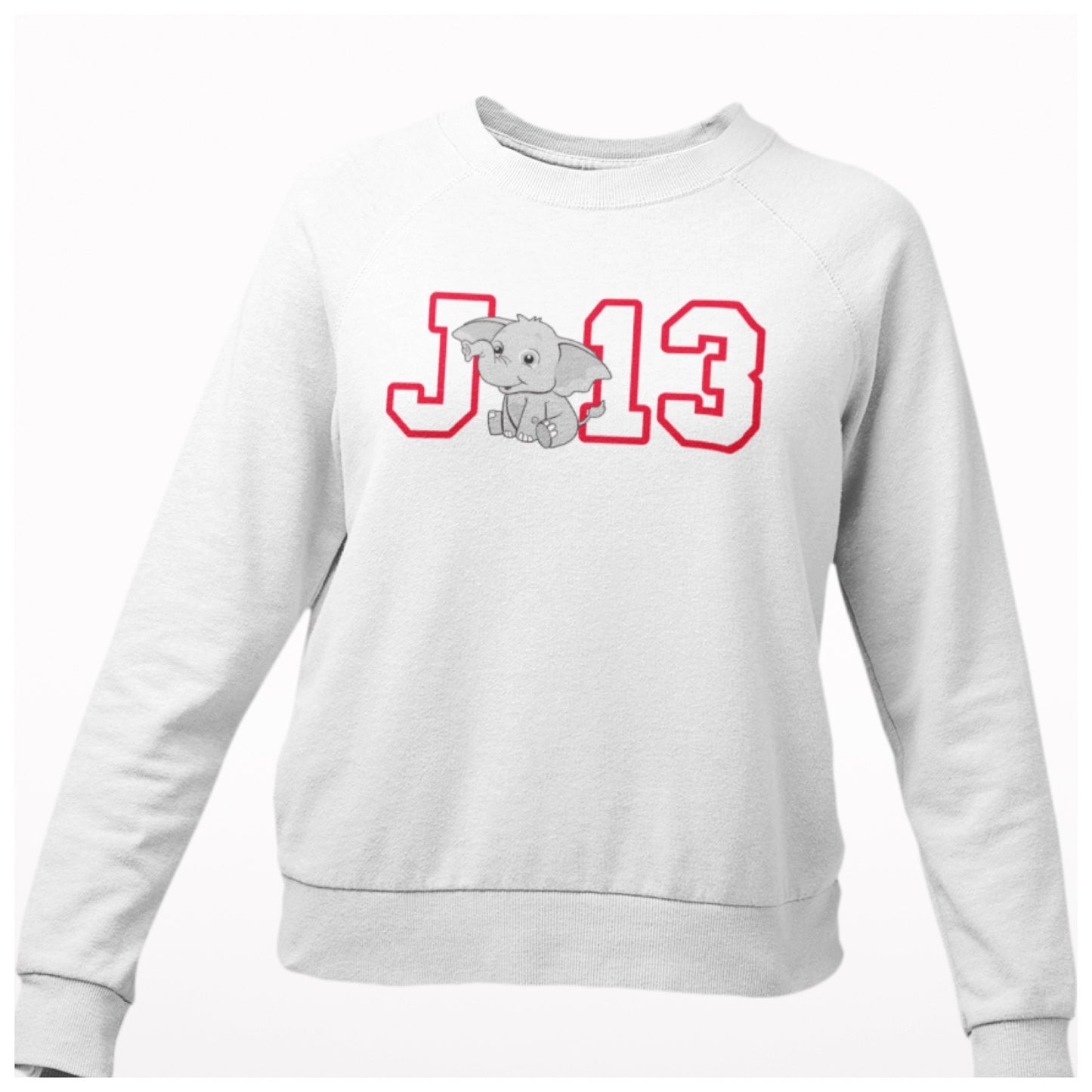 DELTA  "J13" Elephant Crewneck (WHITE)